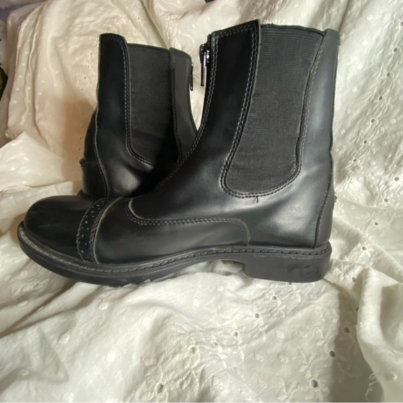 Black Tuffrider front zip women’s paddock boots - Picture 3 of 9